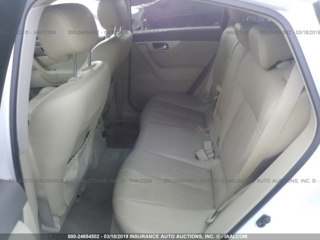 JN8AS1MW6CM152305 - 2012 INFINITI FX35 WHITE photo 8