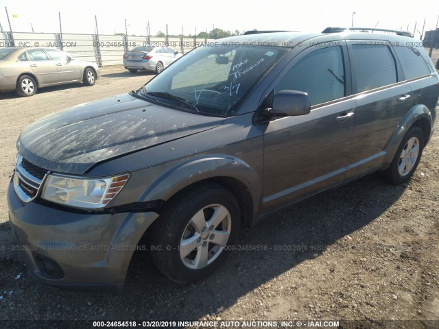 3C4PDDBG3CT307318 - 2012 DODGE JOURNEY SXT GRAY photo 2