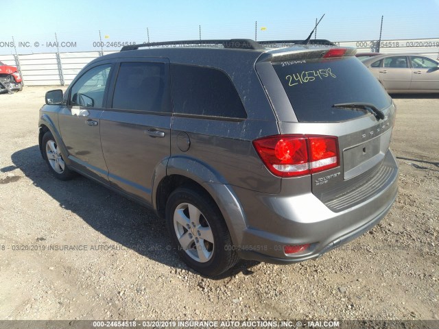 3C4PDDBG3CT307318 - 2012 DODGE JOURNEY SXT GRAY photo 3