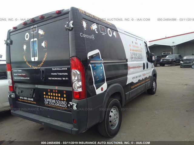 3C6TRVAG8HE526933 - 2017 RAM PROMASTER 1500 1500 STANDARD WHITE photo 4