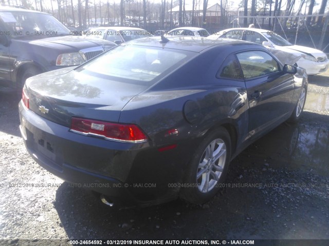 2G1FA1E34E9251593 - 2014 CHEVROLET CAMARO LS GRAY photo 4