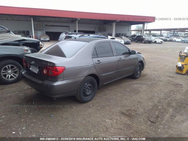 1NXBR32E68Z977684 - 2008 TOYOTA COROLLA CE/LE/S GRAY photo 4