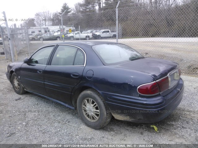 1G4HP52K63U103829 - 2003 BUICK LESABRE CUSTOM BLUE photo 3