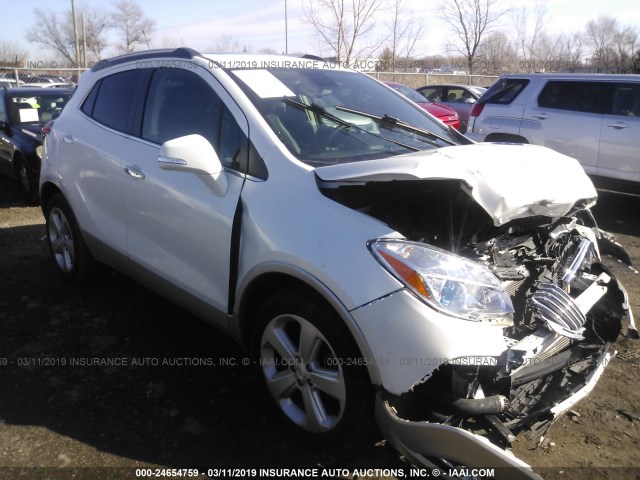 KL4CJBSB5FB110537 - 2015 BUICK ENCORE CONVENIENCE WHITE photo 1