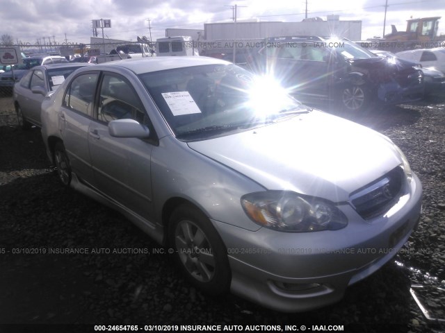 1NXBR32E76Z578747 - 2006 TOYOTA COROLLA CE/LE/S SILVER photo 1