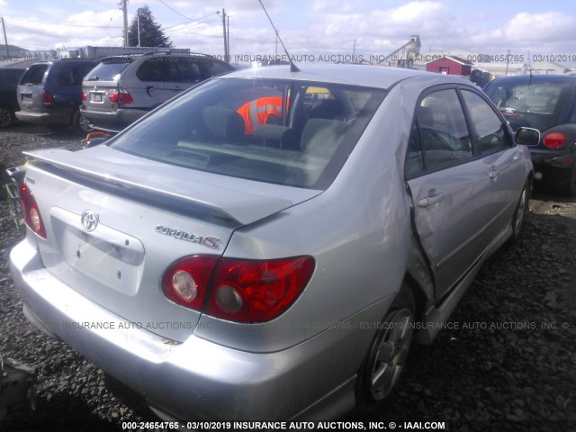 1NXBR32E76Z578747 - 2006 TOYOTA COROLLA CE/LE/S SILVER photo 4