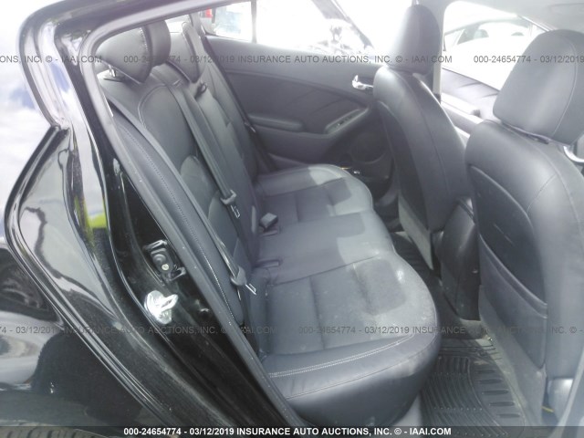 KNAFZ4A82E5058436 - 2014 KIA FORTE EX BLACK photo 8