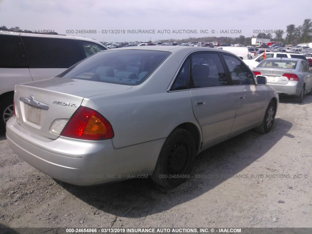 4T1BF28B01U185794 - 2001 TOYOTA AVALON XL/XLS SILVER photo 4