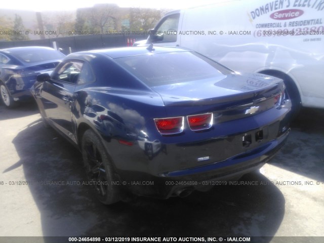 2G1FT1EW8C9175457 - 2012 CHEVROLET CAMARO 2SS Navy photo 3