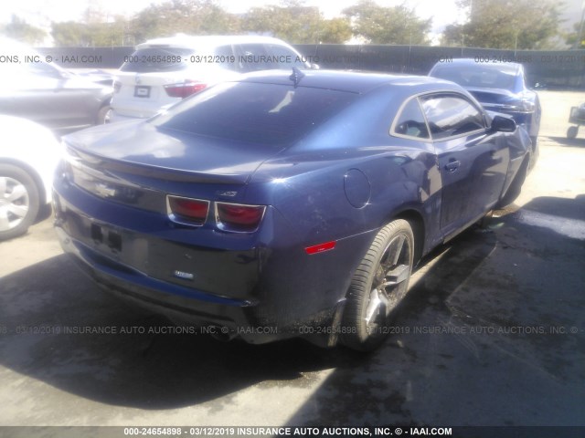 2G1FT1EW8C9175457 - 2012 CHEVROLET CAMARO 2SS Navy photo 4