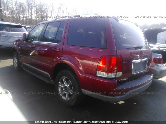 5LMEU88H55ZJ30886 - 2005 LINCOLN AVIATOR 红色 照片 3