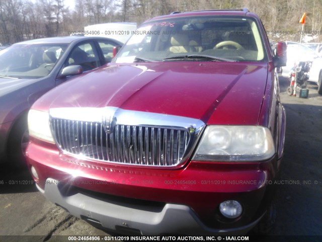 5LMEU88H55ZJ30886 - 2005 LINCOLN AVIATOR 红色 照片 6