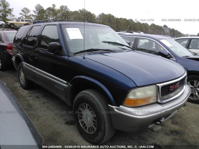 1GKDT13W912146728 - 2001 GMC JIMMY BLUE photo 1