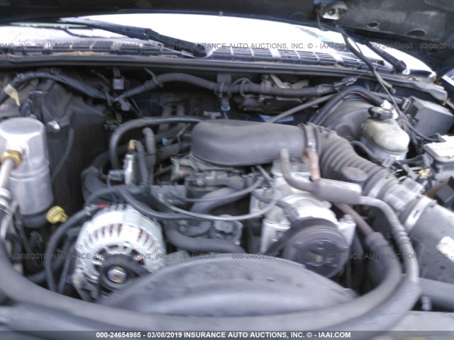 1GKDT13W912146728 - 2001 GMC JIMMY BLUE photo 10