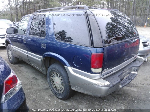 1GKDT13W912146728 - 2001 GMC JIMMY BLUE photo 3