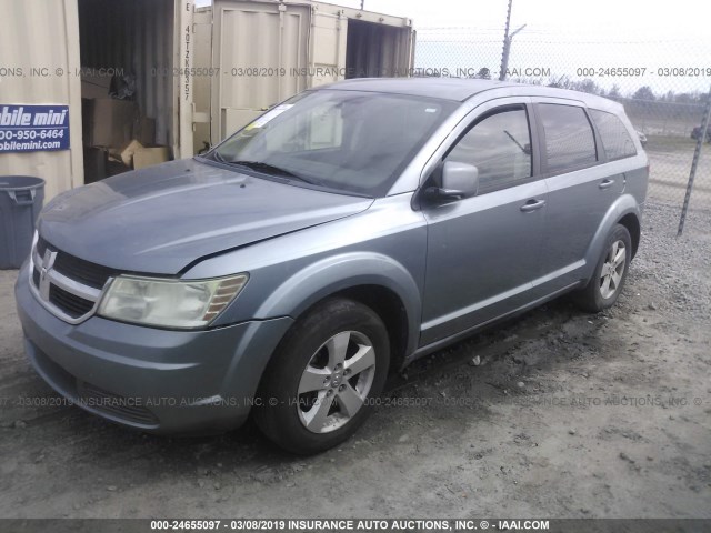 3D4GG57V29T238038 - 2009 DODGE JOURNEY SXT BLUE photo 2