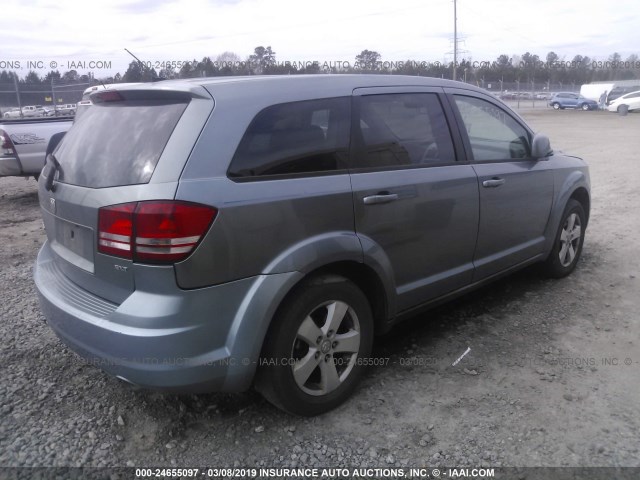 3D4GG57V29T238038 - 2009 DODGE JOURNEY SXT BLUE photo 4