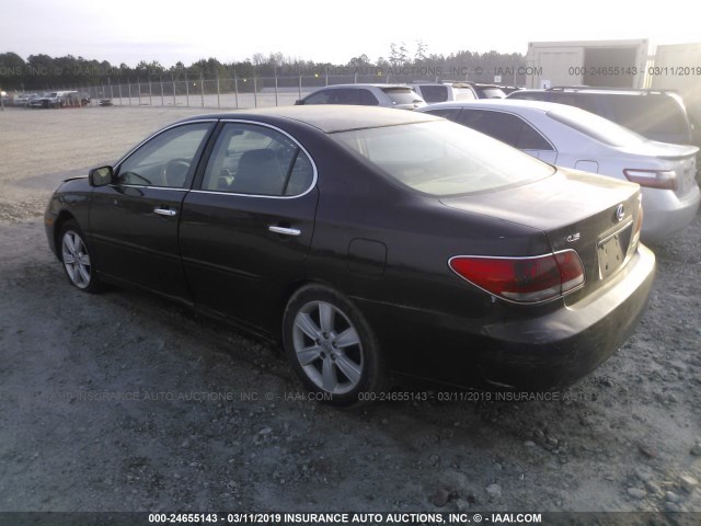 JTHBA30G155112285 - 2005 LEXUS ES 330 BURGUNDY photo 3