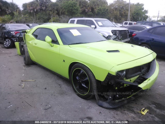 2C3CDZFJ6FH715508 - 2015 DODGE CHALLENGER R/T SCAT PACK GREEN photo 1