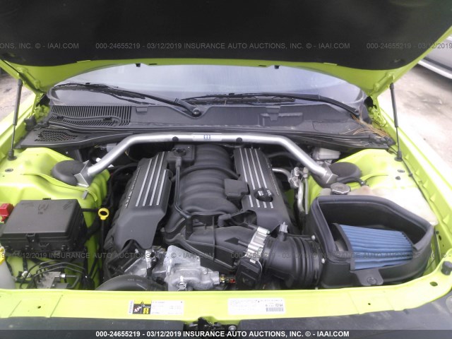 2C3CDZFJ6FH715508 - 2015 DODGE CHALLENGER R/T SCAT PACK GREEN photo 10