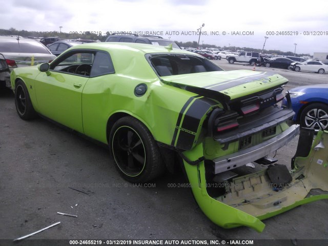 2C3CDZFJ6FH715508 - 2015 DODGE CHALLENGER R/T SCAT PACK GREEN photo 3