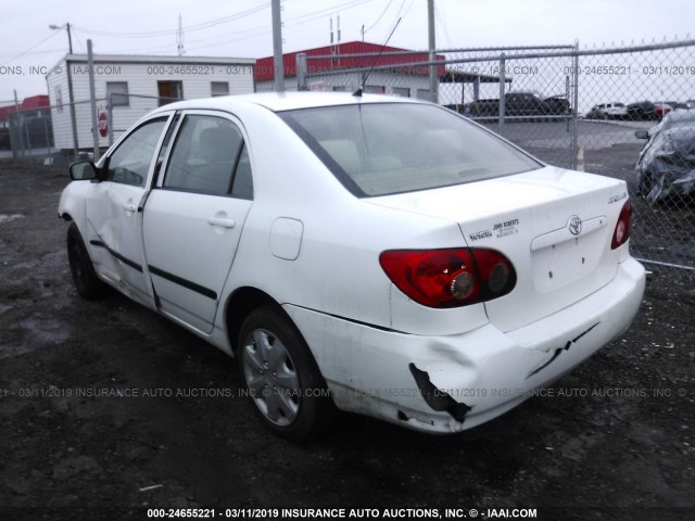 2T1BR32EX7C788956 - 2007 TOYOTA COROLLA CE/LE/S WHITE photo 3