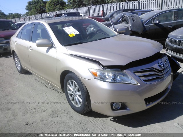 4T1BK3EK4BU128313 - 2011 TOYOTA CAMRY SE/LE/XLE 金色 照片 1