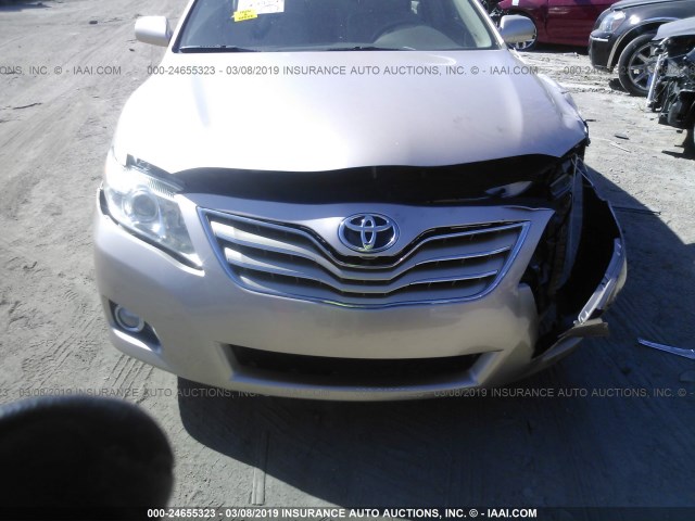 4T1BK3EK4BU128313 - 2011 TOYOTA CAMRY SE/LE/XLE 金色 照片 6
