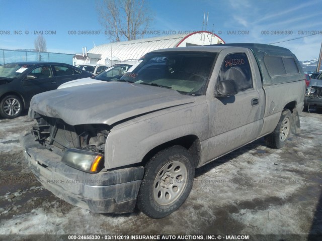 3GCEC14X86G249161 - 2006 CHEVROLET SILVERADO C1500 SILVER photo 2