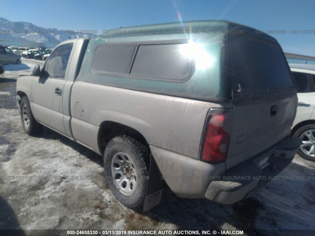 3GCEC14X86G249161 - 2006 CHEVROLET SILVERADO C1500 SILVER photo 3