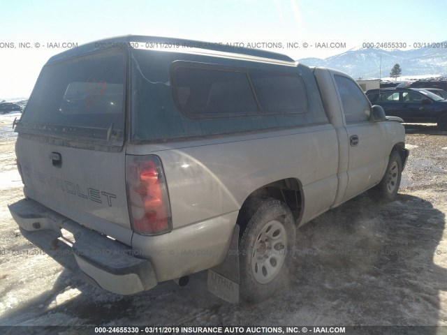 3GCEC14X86G249161 - 2006 CHEVROLET SILVERADO C1500 SILVER photo 4