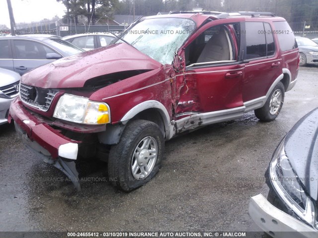 1FMZU63E02UA70336 - 2002 FORD EXPLORER XLT MAROON photo 2