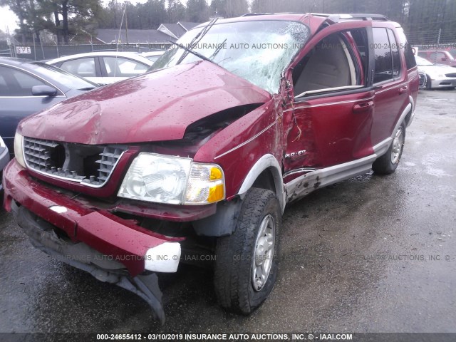 1FMZU63E02UA70336 - 2002 FORD EXPLORER XLT MAROON photo 6