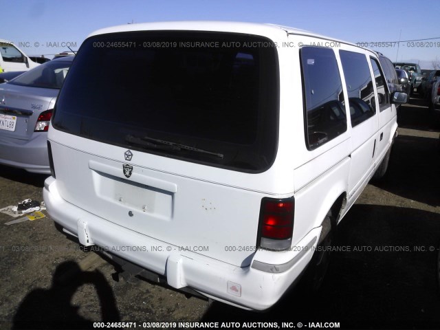 2B4GH2532PR280846 - 1993 DODGE CARAVAN WHITE photo 4