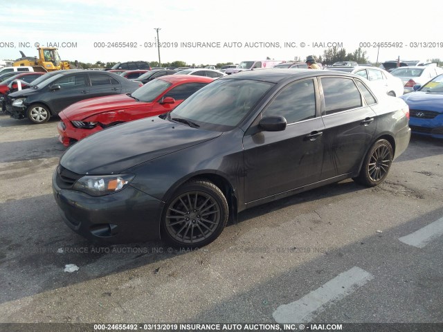 JF1GE61679H520335 - 2009 SUBARU IMPREZA 2.5I GRAY photo 2