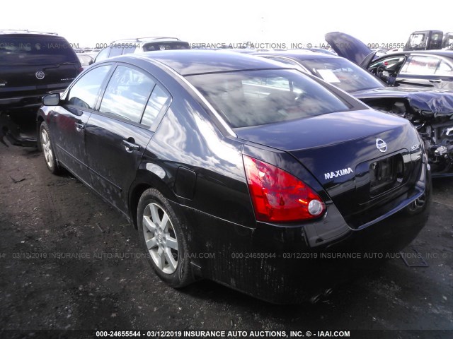 1N4BA41E75C854390 - 2005 NISSAN MAXIMA SE/SL BLACK photo 3