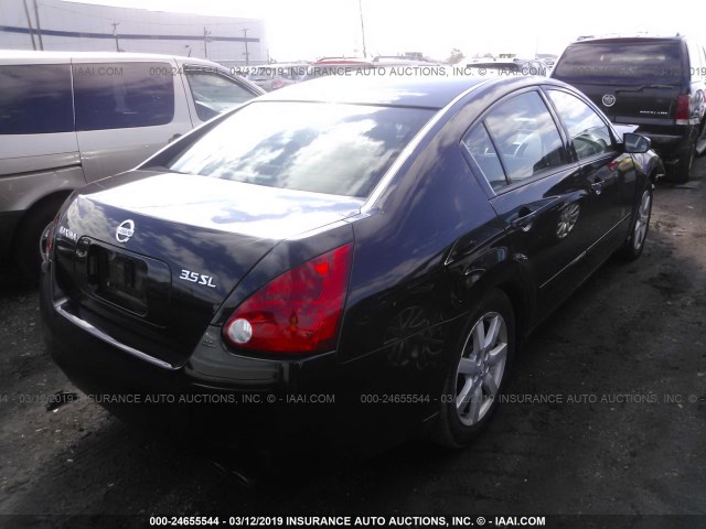 1N4BA41E75C854390 - 2005 NISSAN MAXIMA SE/SL BLACK photo 4