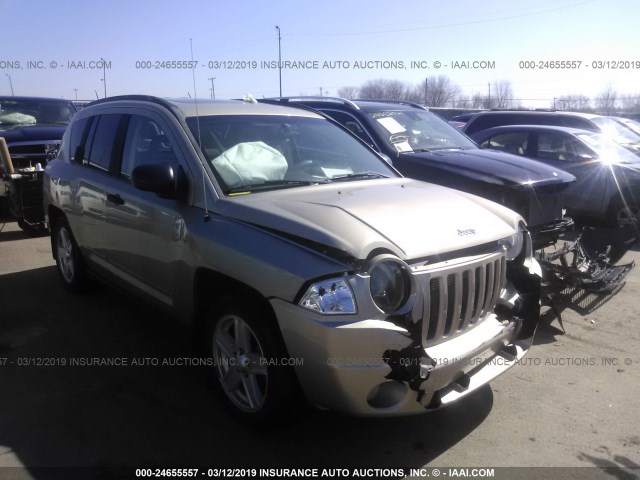 1J4FF47B59D201030 - 2009 JEEP COMPASS SPORT BEIGE photo 1