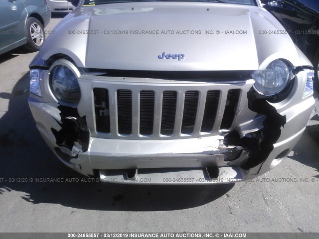 1J4FF47B59D201030 - 2009 JEEP COMPASS SPORT BEIGE photo 6