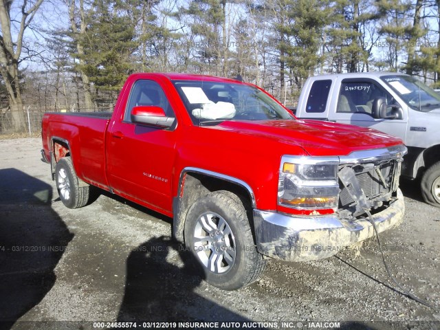 1GCNKREC1GZ146372 - 2016 CHEVROLET SILVERADO K1500 LT RED photo 1