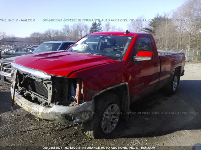 1GCNKREC1GZ146372 - 2016 CHEVROLET SILVERADO K1500 LT RED photo 2