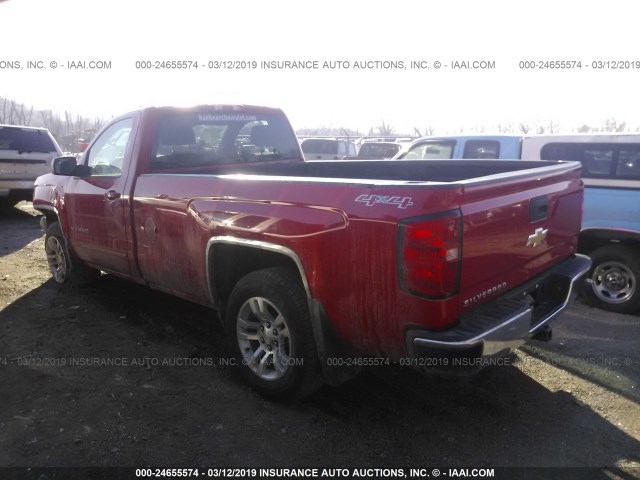 1GCNKREC1GZ146372 - 2016 CHEVROLET SILVERADO K1500 LT RED photo 3