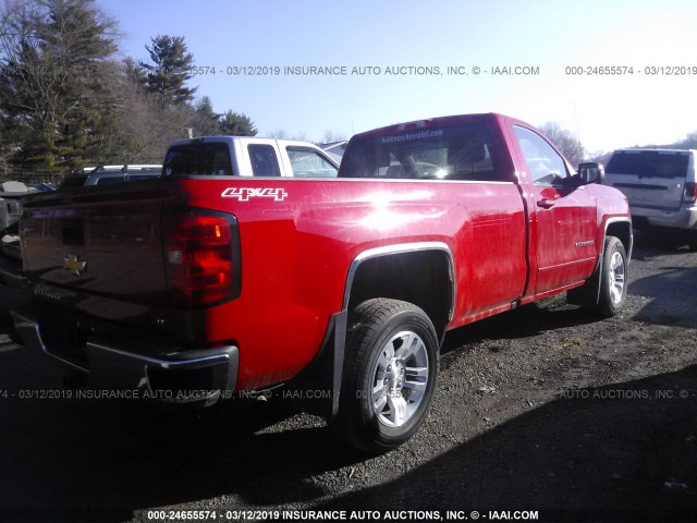 1GCNKREC1GZ146372 - 2016 CHEVROLET SILVERADO K1500 LT RED photo 4