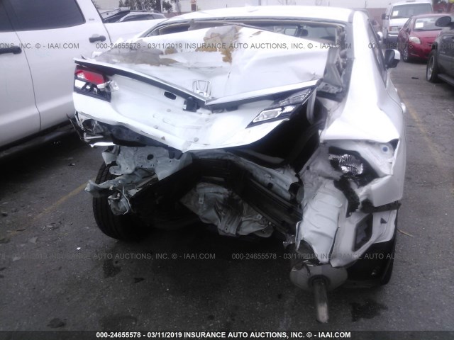 19XFB2F96EE254459 - 2014 HONDA CIVIC EXL WHITE photo 6