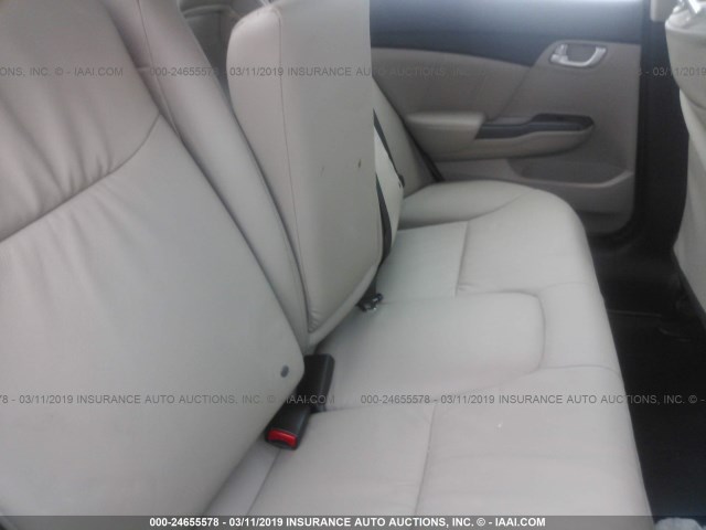 19XFB2F96EE254459 - 2014 HONDA CIVIC EXL WHITE photo 8