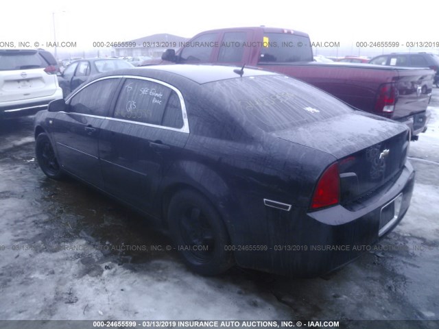1G1ZG57B08F179830 - 2008 CHEVROLET MALIBU LS 深蓝色 照片 3