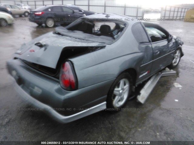 2G1WZ121949200259 - 2004 CHEVROLET MONTE CARLO SS SUPERCHARGED GRAY photo 4