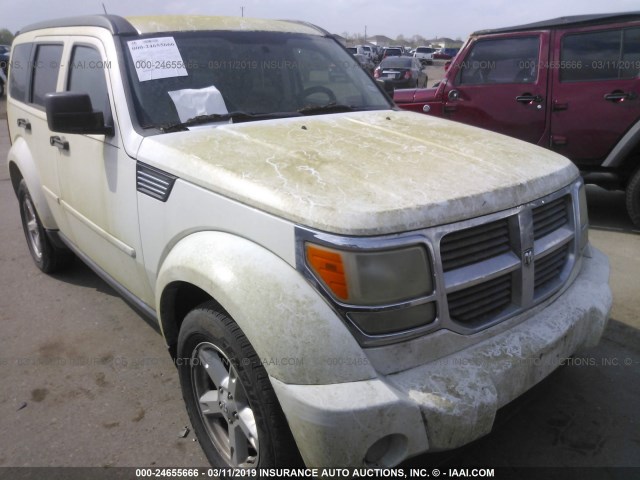 1D8GT28K98W136919 - 2008 DODGE NITRO SXT WHITE photo 1