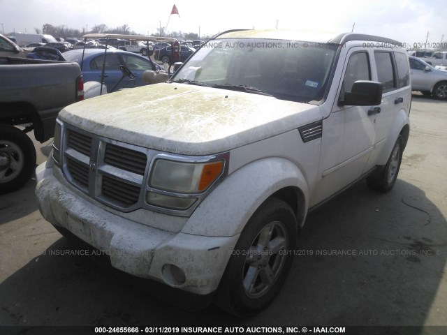 1D8GT28K98W136919 - 2008 DODGE NITRO SXT WHITE photo 2