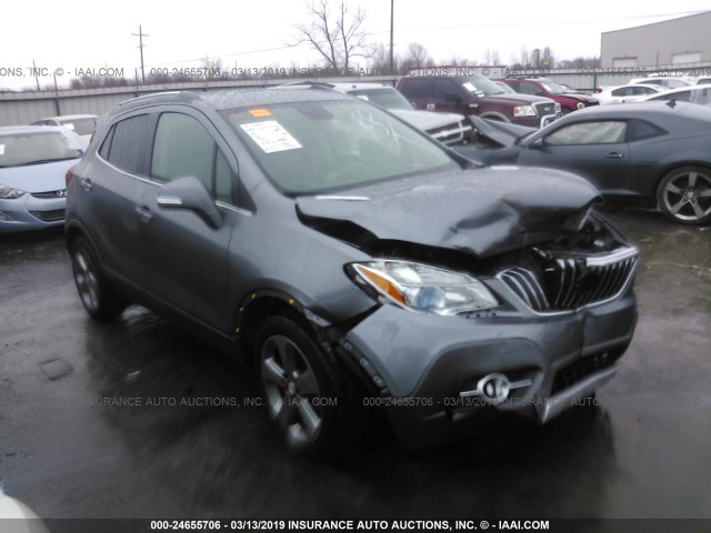 KL4CJCSB6EB746369 - 2014 BUICK ENCORE GRAY photo 1